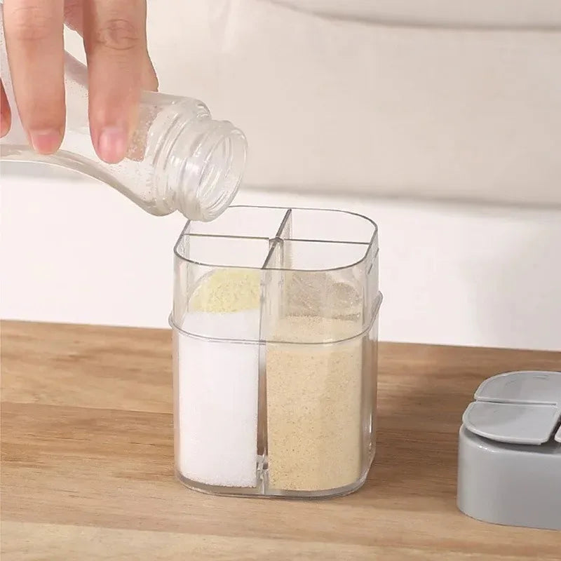 Transparent Seasoning jar with lid