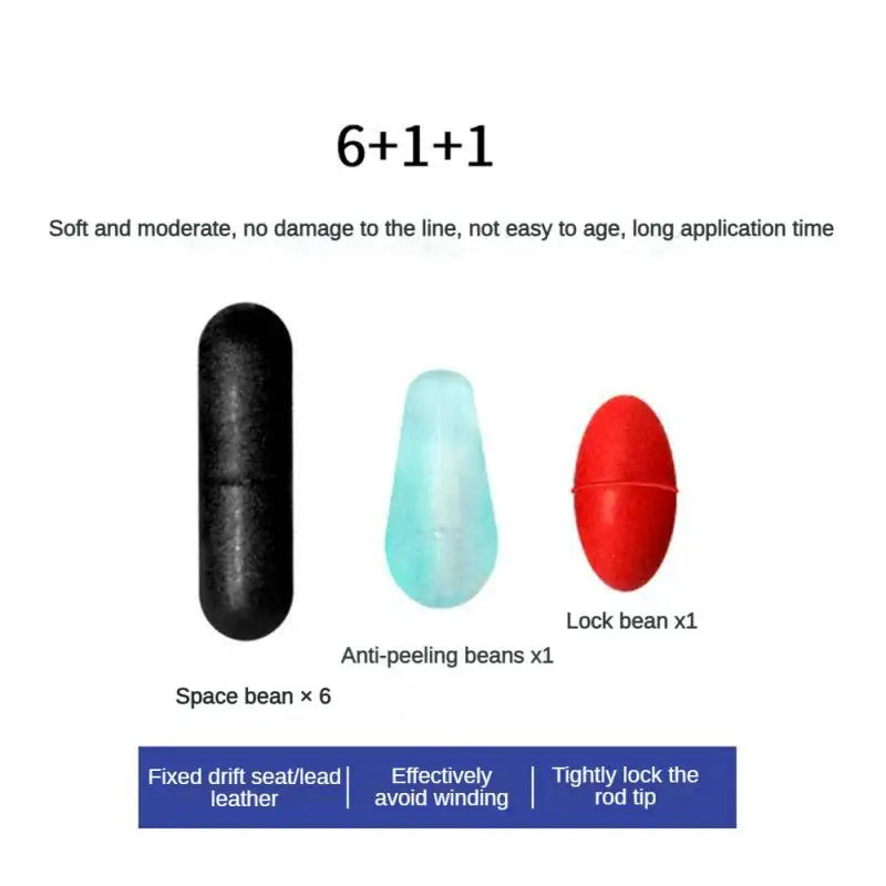 Rubber Silicon Space Bean Fishing Float