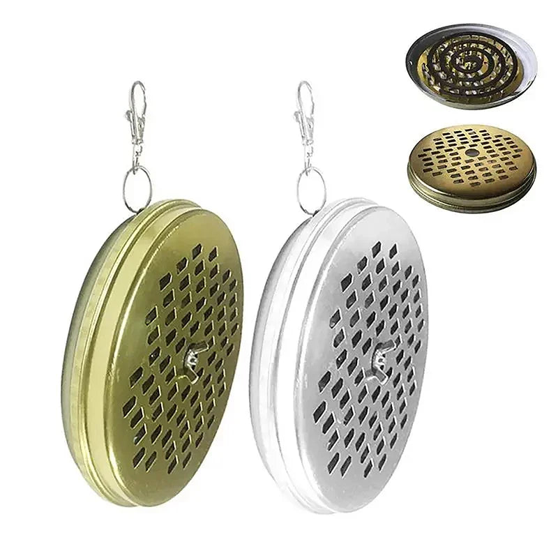 Portable Mosquito Coil Holder Tray with Lid