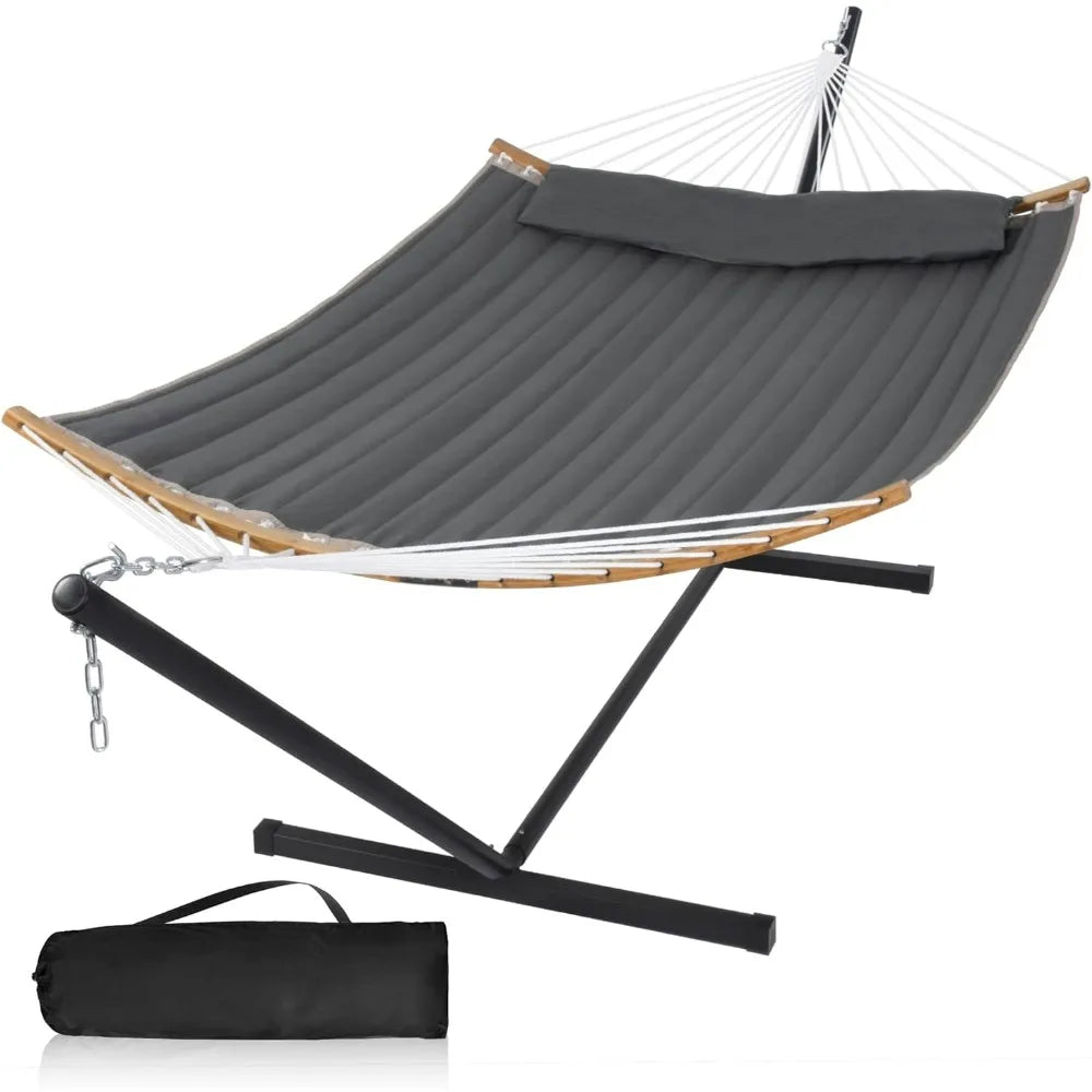 Two Person Hammock with Curved Spreader Bar