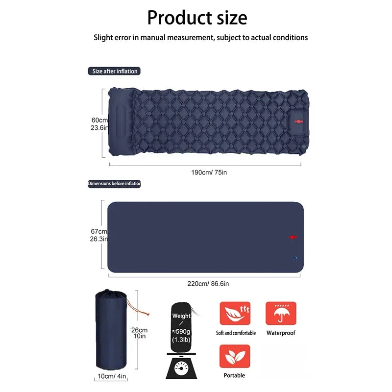 Diamond Shaped TPU Inflatable Sleeping Pad