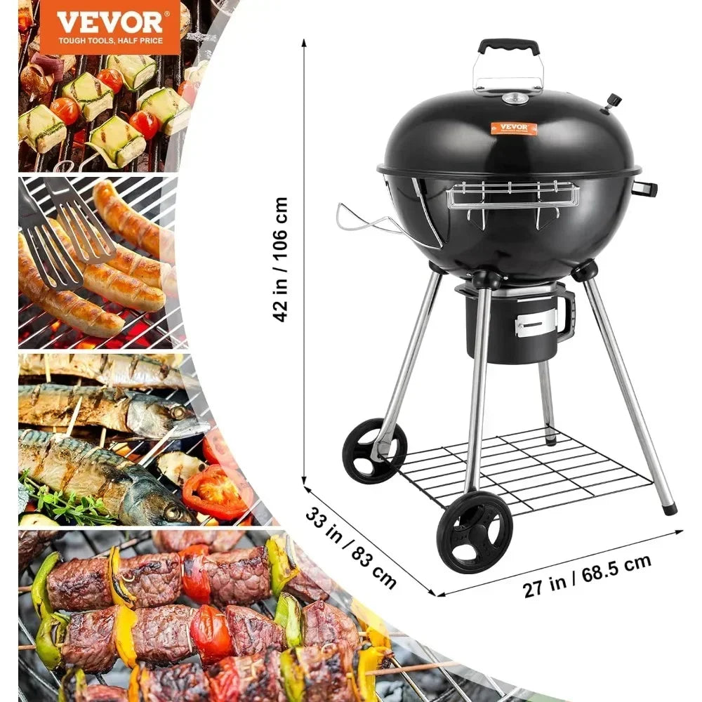 Portable  Charcoal Grill with Bowl