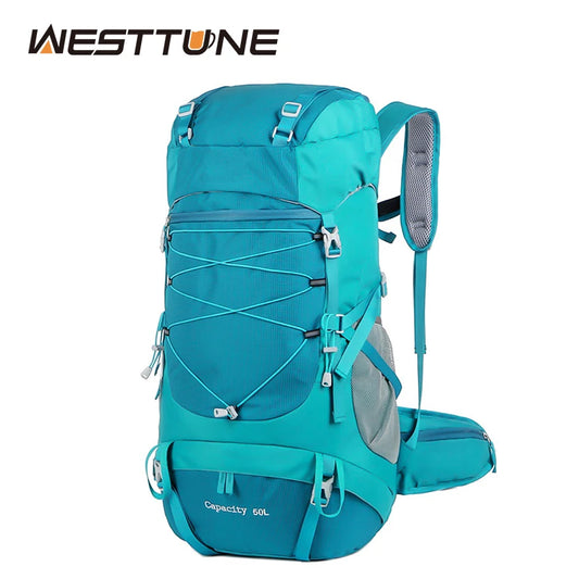 WESTTUNE 50L Hiking Backpack with Rain Cover