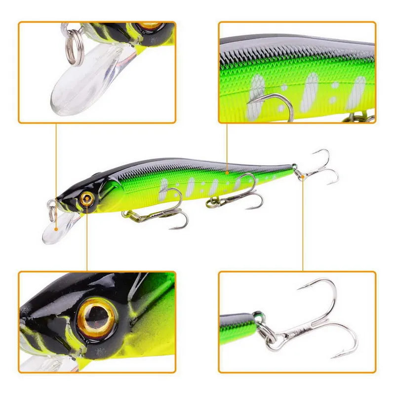 Slow Sinking Minnow Fishing Lures