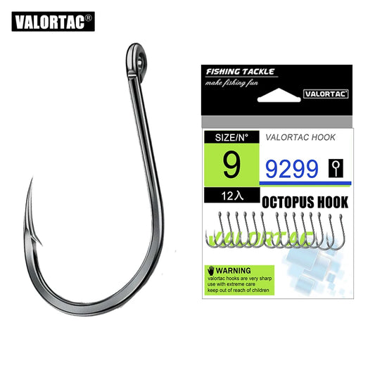 FishHooks High Carbon Chmical Sharpen Barbed Circle Hook Tackle Set